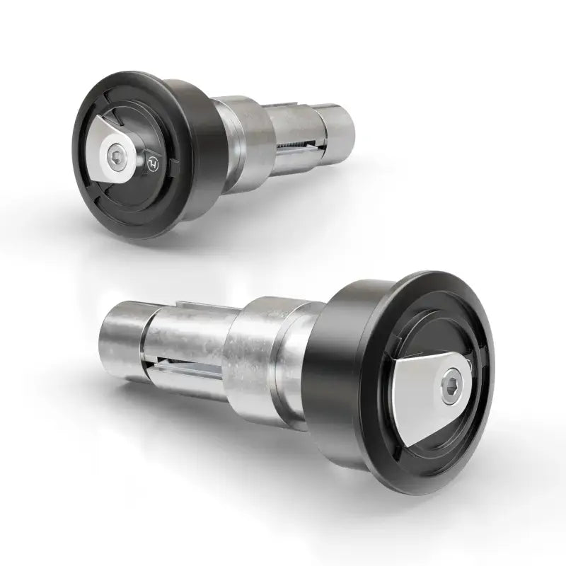 HIGHSIDER Enterprise Ep1 Bar Ends Black/Silver Pair for Powersports