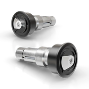 HIGHSIDER Enterprise Ep1 Bar Ends Black/Silver Pair for Powersports
