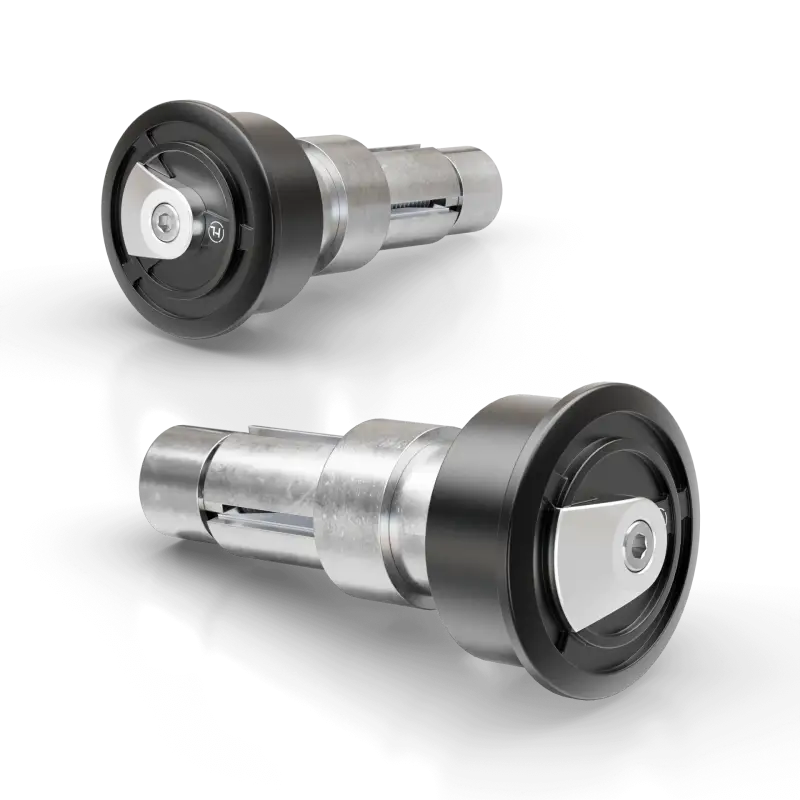 HIGHSIDER Enterprise Ep1 Bar Ends Black/Silver Pair for Powersports