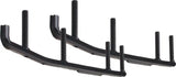 Black metal snowmobile ski runners with threaded studs on epi3-1300 carbide extender Polaris