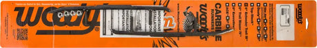 Black plastic ski runners with four mounting bolts for epi3-3180 carbide pol extender