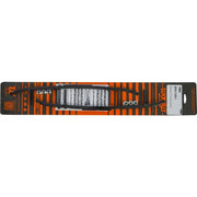 Black rubber windshield wiper blades with silver mounting hardware for epi3-7125 Carbide Polaris round bar runners