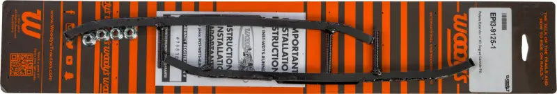 EPI3-9125 carbide Polaris round bar runners with black plastic strips and nuts