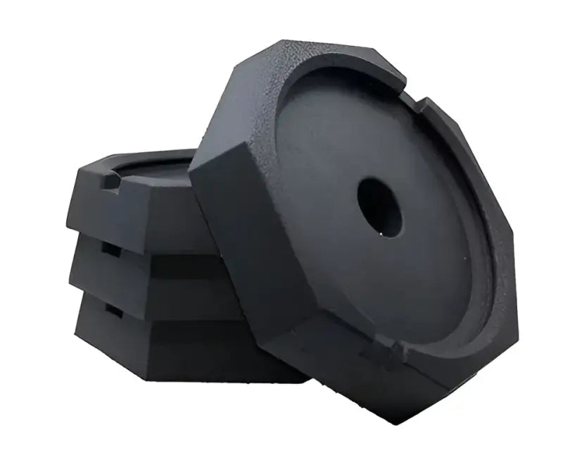 Stack of black weight plates for EQ0SP4 Snappad SNAPPAD EQ ROUND 4 Pack