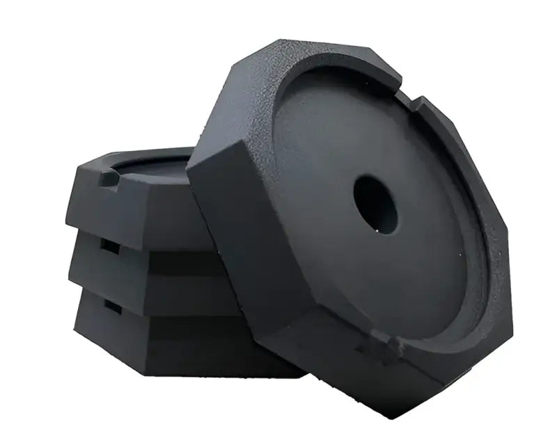 Stack of black weight plates for EQ0SP4 Snappad Snappad EQ Round 4 Pack