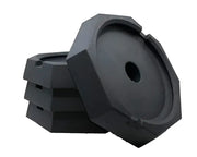 Stack of black weight plates for EQ0SP4 Snappad Snappad EQ Round 4 Pack