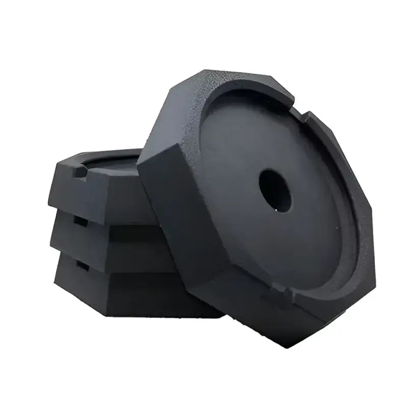 Stack of black weight plates for EQ0SP4 Snappad SNAPPAD EQ ROUND 4 Pack