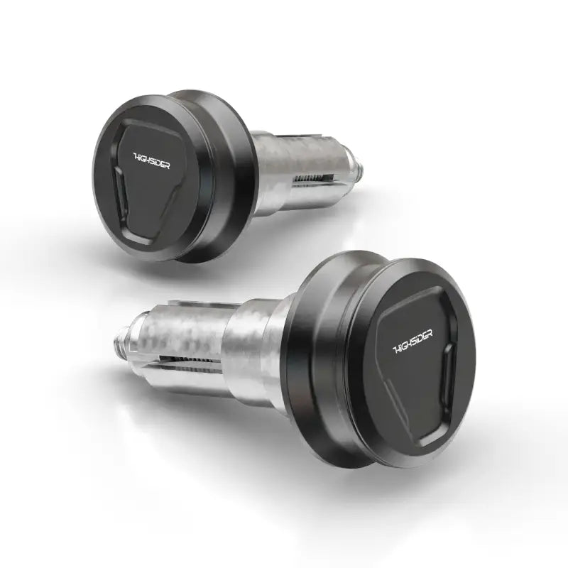 HIGHSIDER Esagano Xs Bar Ends Pair Black for Powersports