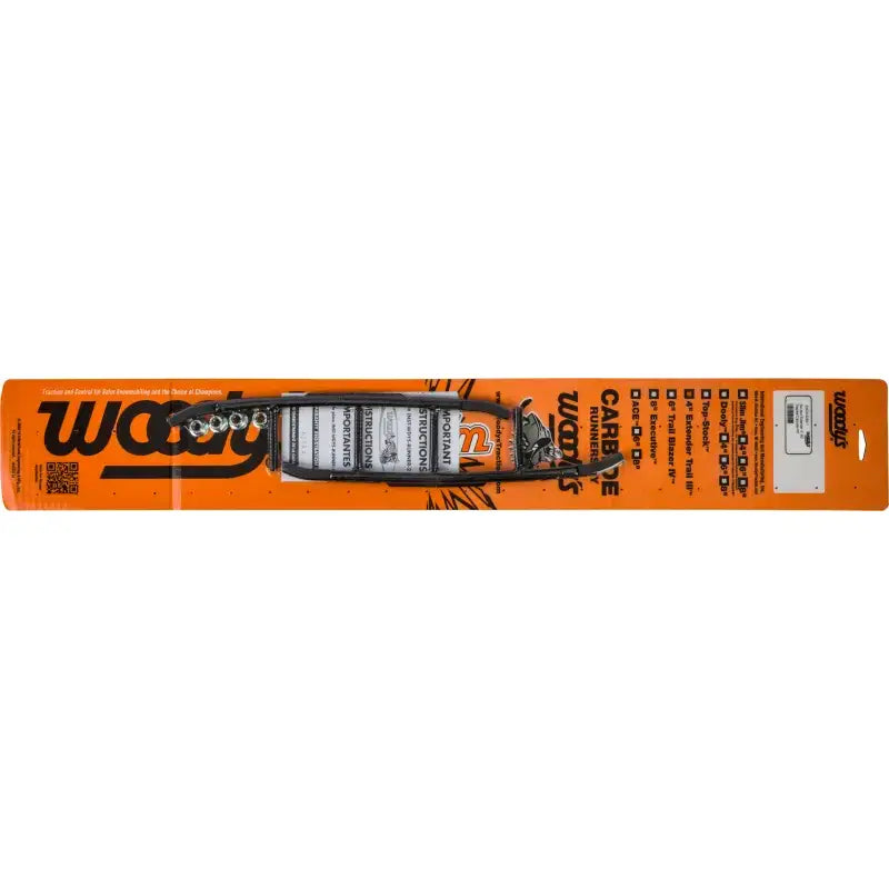 Orange blister pack with ESD3-9255 carbide ski doo earbud headphones and volume control