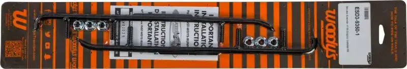 Black metal ski loop kit with bolts and nuts for Carbide Ski Doo skis