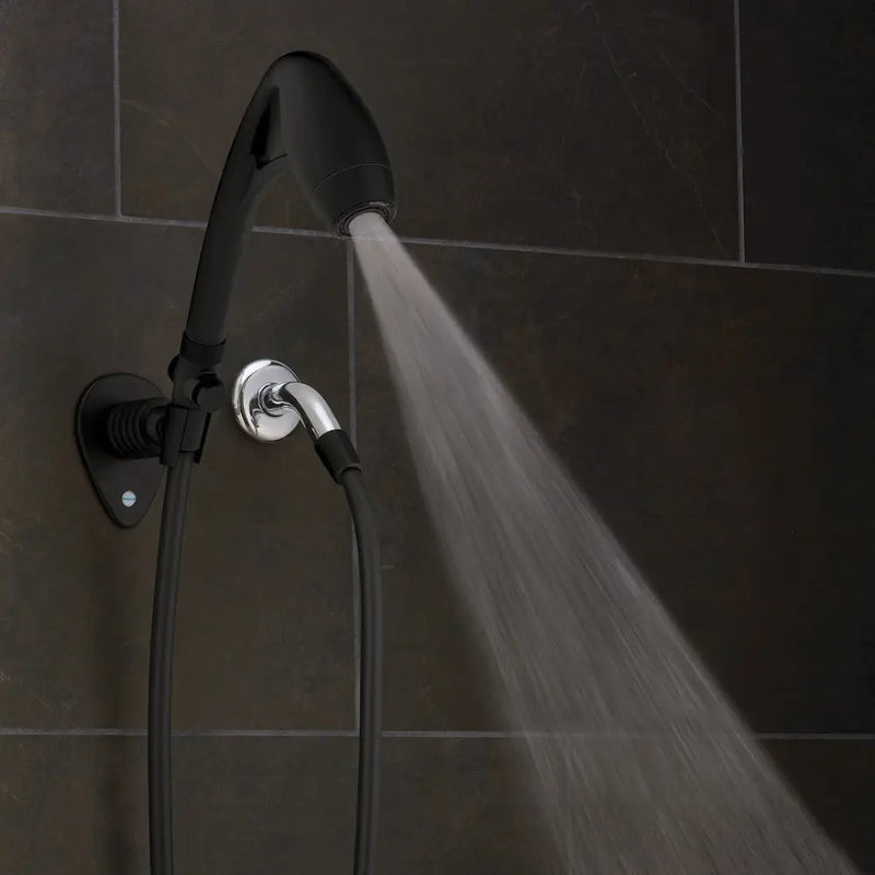 ETL Limited Lifetime Warranty Shower Head 26274 - Black Bodyspa RV Kit Mtt 1.8