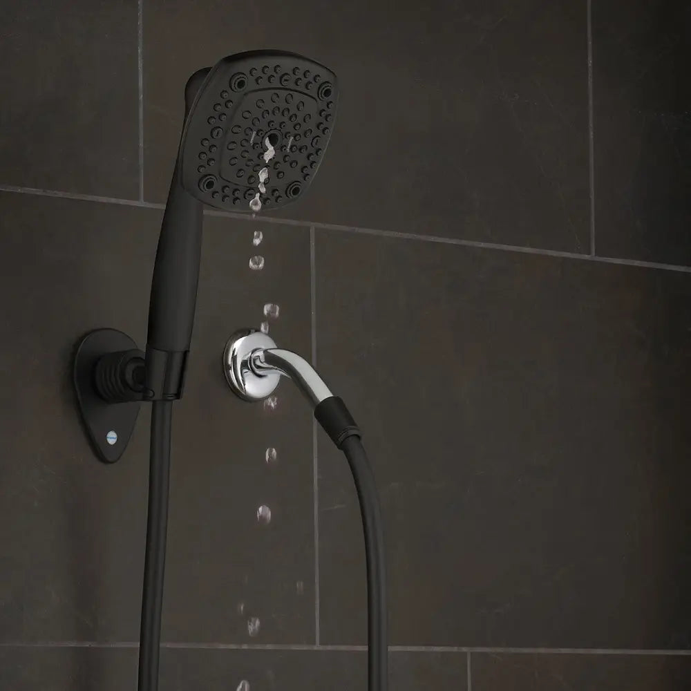 ETL Limited Lifetime Warranty Shower Head 39094 - Black Colossus RV Kit Mtt 1.8