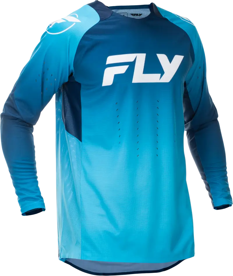 Evolution Dst Jersey Blue/White Lg - FLY RACING