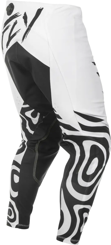 Black and white full-body suit with abstract patterns for Evolution DST Abyss Pants White/Black Sz 28