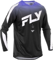 Black and purple long-sleeved shirt from Evolution Dst Jersey Black/White/Purple 2x, perfect for RV parts & accessories or truck parts enthusiasts