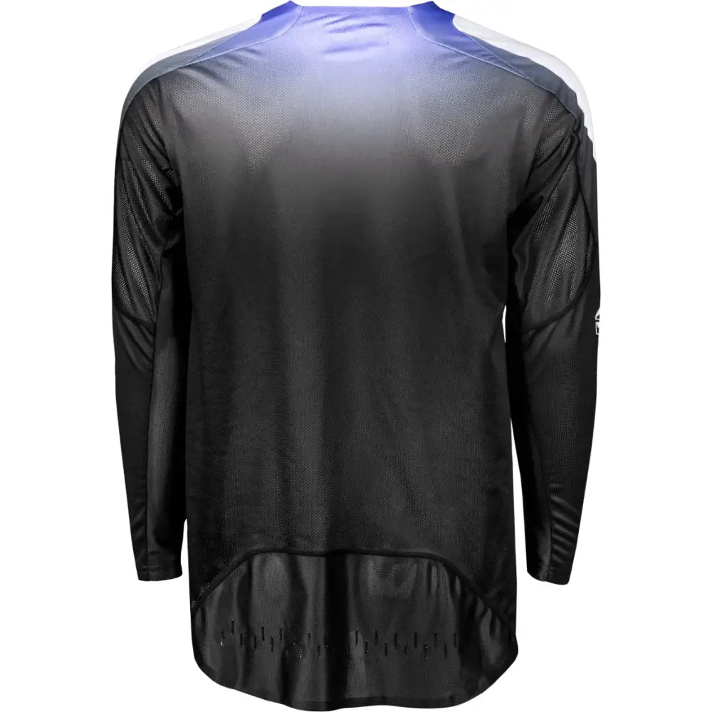 Black and blue mesh long-sleeved shirt from Evolution Dst Jersey for powersports fun