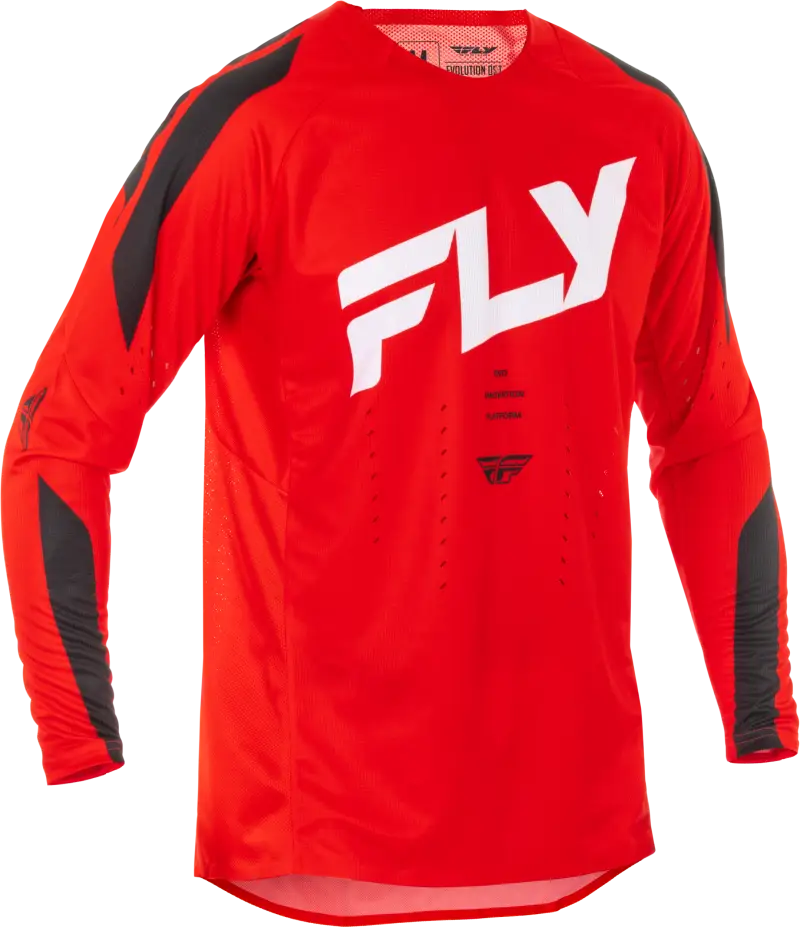 Red and gray motocross jersey from Evolution Dst, perfect for RV parts & accessories