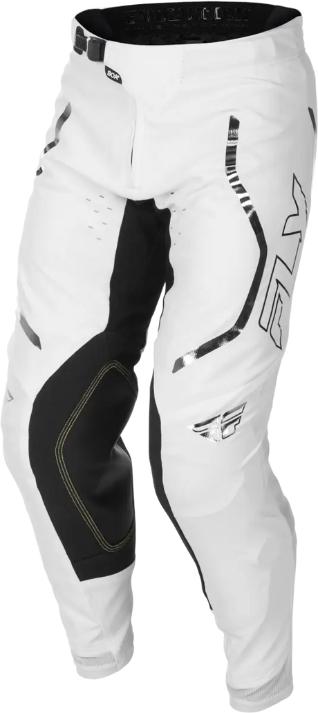 Evolution Dst Le Flash Pants White/Silver Sz 32 - FLY RACING