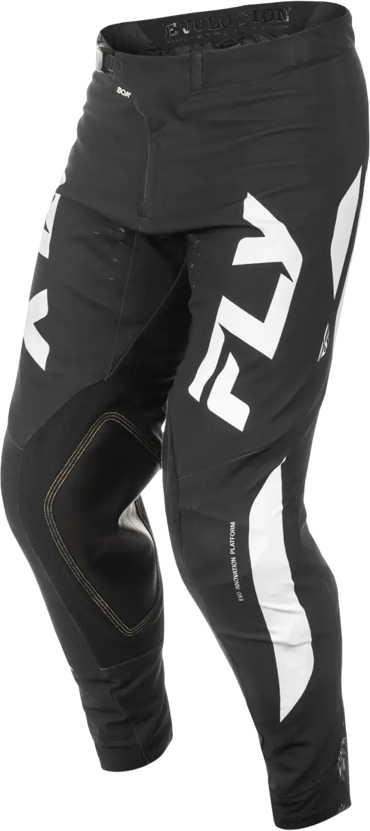 Black and white motocross pants from Evolution DST, perfect for RV parts & accessories