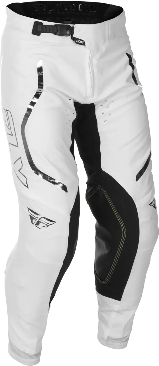Evolution Dst Le Flash Pants White/Silver Sz 28 - FLY RACING