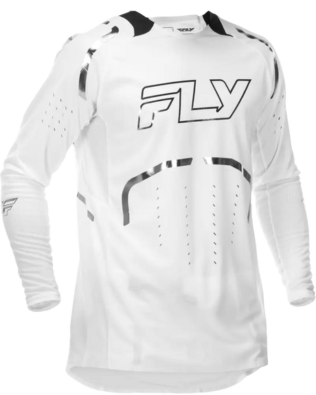Evolution Dst Le Flash Jersey White/Silver Sm - FLY RACING