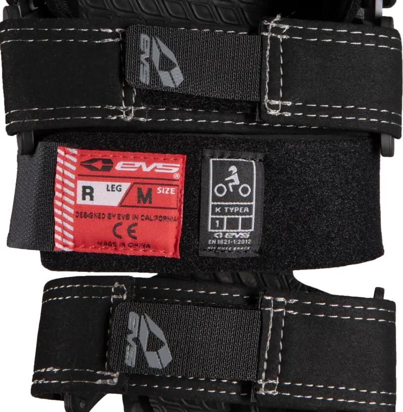 EVS Axis Pro Knee Brace Pair - Black/Grey - Large - AXISP-GRY-LP - EVS