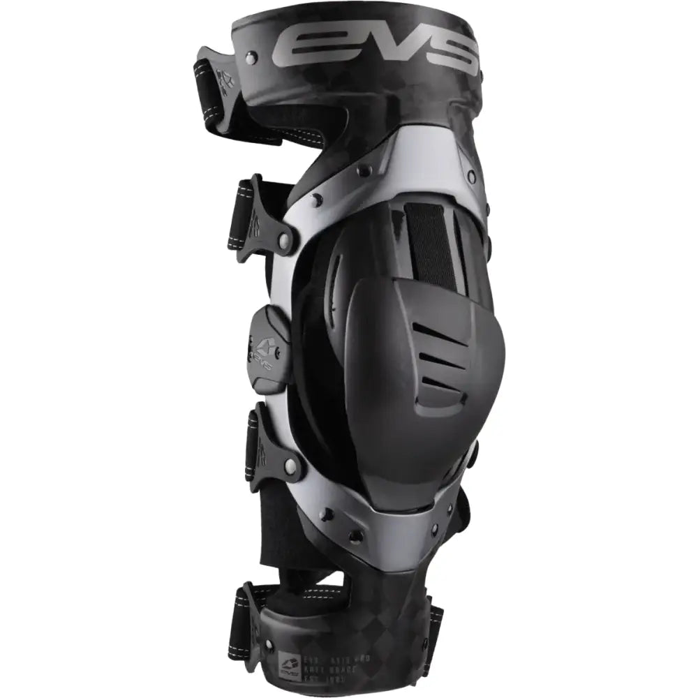 EVS Axis Pro Knee Brace Pair - Black/Grey, Small (Part Number: AXISP-GRY-SP) - EVS