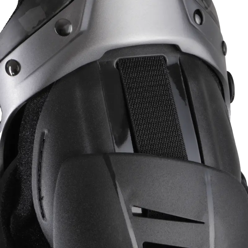 EVS Axis Pro Knee Brace Pair - Black/Grey - Medium (Part Number: AXISP-GRY-MP) - EVS