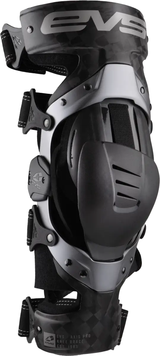 EVS Axis Pro Knee Brace Pair - Black/Grey - XL - Part Number AXISP-GRY-XP - EVS