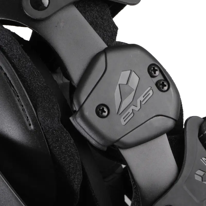 EVS Axis Sport Knee Brace Pair - Black/Black/Grey - Medium - AXISS-BK/GY-MP - EVS