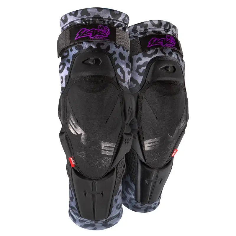EVS Slayco96 Knee Guard Pair Ghost/Leopard - Large/XL - EVS
