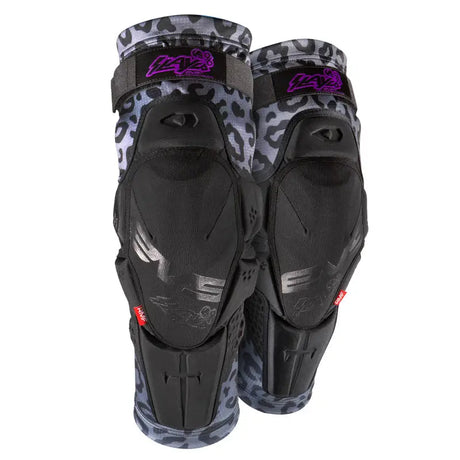 EVS Slayco96 Knee Guard Pair Ghost/Leopard - Large/XL - EVS