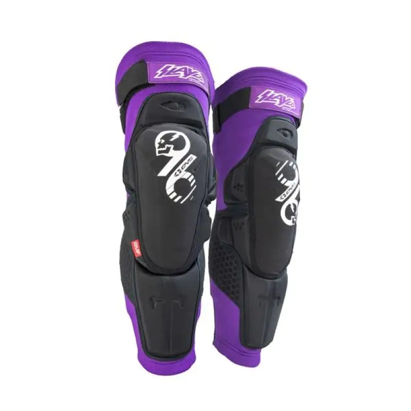 EVS Slayco96 Knee Guard Pair Purple/Black - 2XL - EVS
