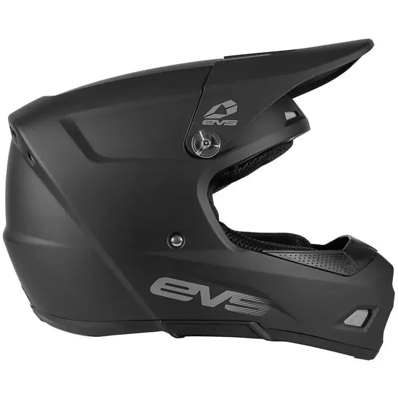 EVS T3 Solid Helmet Matte Black Youth - Large - Safety