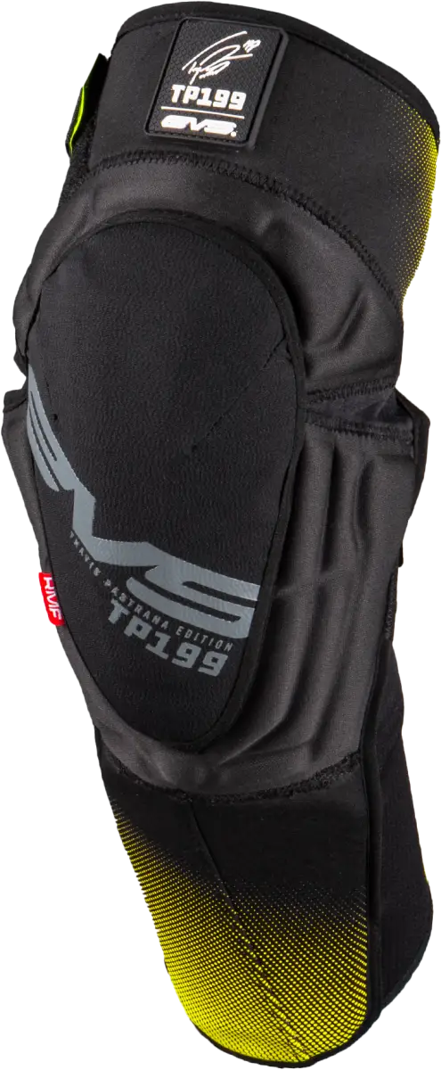 EVS TP199 Knee/Shin Guard in Black/Hi Vis - Large/X-Large - EVS