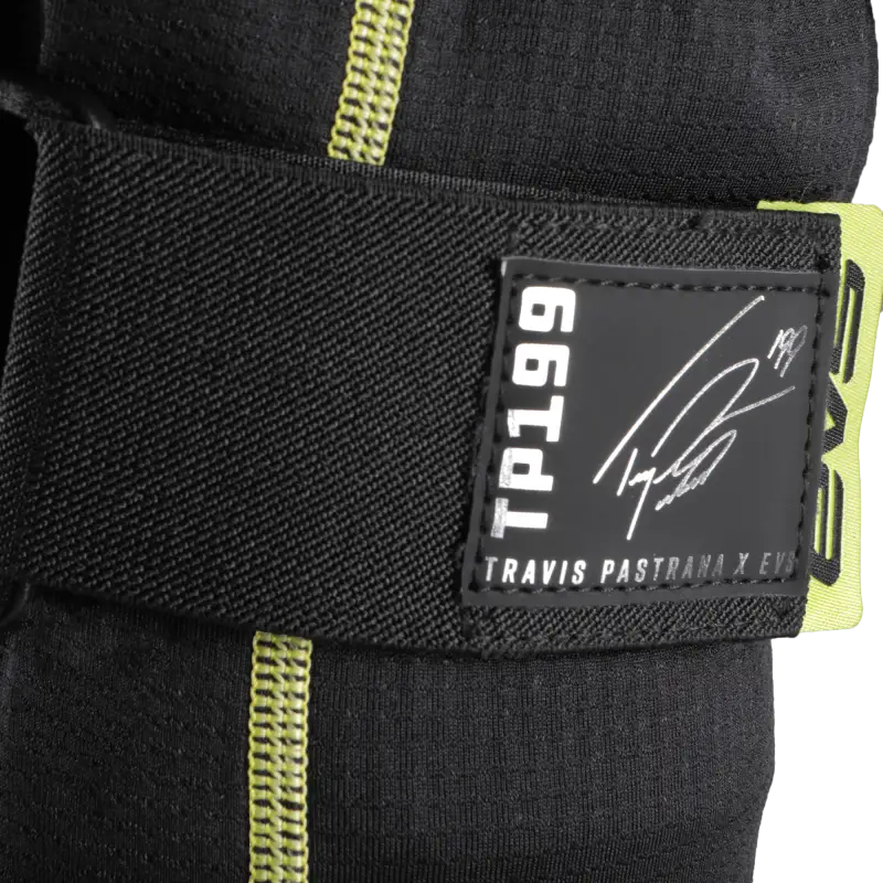 EVS TP199 Knee/Shin Guard in Black/Hi Vis - Large/X-Large - EVS