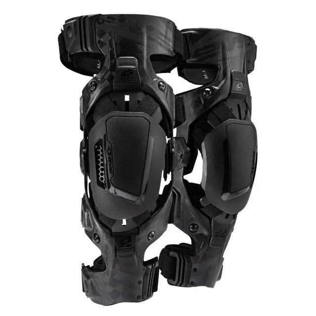 EVS Web Eclipse Knee Brace Black Pair -Large - Apparel