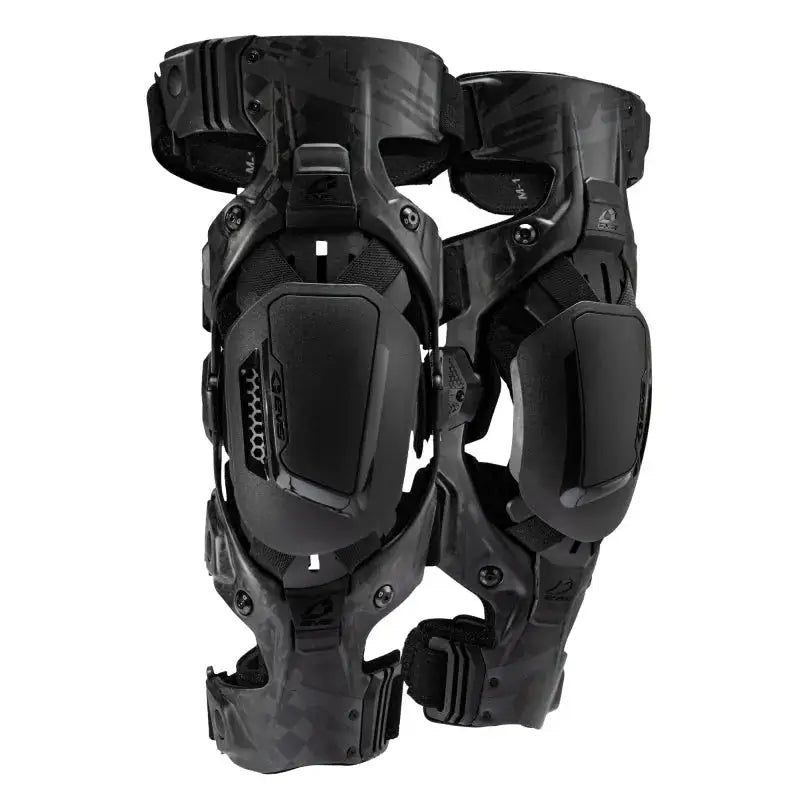 EVS Web Eclipse Knee Brace Black Pair -Small - Apparel