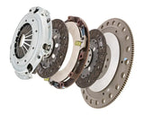 Exploded view of Exedy twin disc clutch for 1996-10 Mustang 4.6L disk clutch assembly