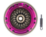 EXEDY 2004-2014 Subaru Impreza WRX STI H4 Hyper Single Clutch Sprung Center Disc Pull Type, purple anodized forged aluminum cover.