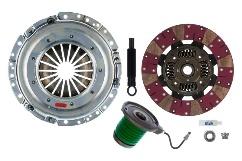 Exedy 2011-2016 Ford Mustang V8 Stage 2 Cerametallic Clutch Cushion Button Disc Inc Slave - Truck & Automotive