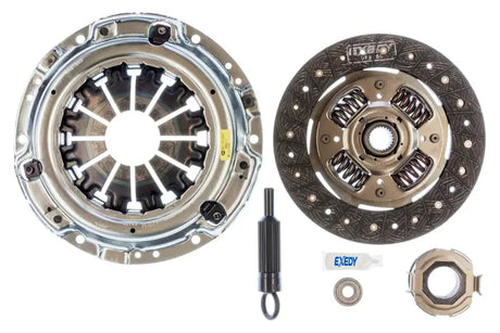 Exedy 2013-2016 Scion FR-S H4 Stage 1 Organic Clutch Kit components including pressure plate, clutch disc with spring center dampers, alignment tool, and bearings.