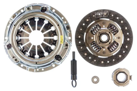Exedy 2013-2016 Scion FR-S H4 Stage 1 Organic Clutch Kit components including clutch cover, disc, alignment tool, and bearing.