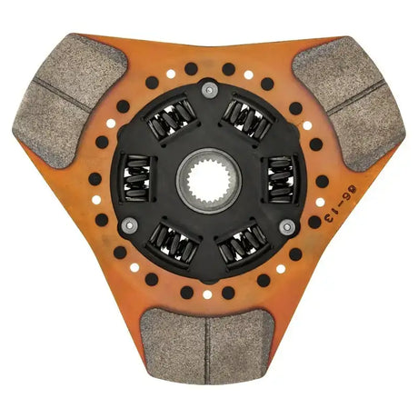 Orange and gray clutch disc with springs for Exedy Nissan SR20DET Stage 2 Ceramic assembly