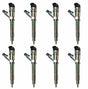Eight Chevy Duramax LLY fuel injectors for Duramax LLY engines in a set of 8