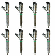 8-pack black silver Exergy Chevy Duramax LBZ reman injectors