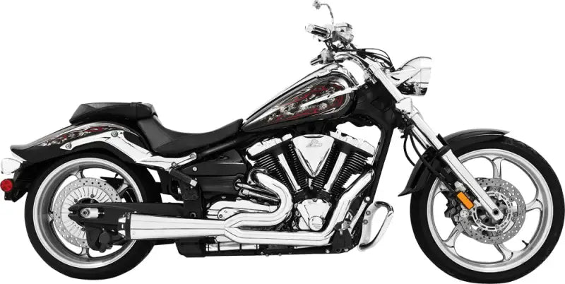 FREEDOM Exhaust 2 Into 1 Black 1700 Vaquero for Powersports