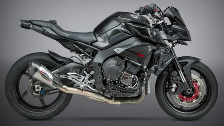 YOSHIMURA Exhaust Race Alpha T 3qtr Slip On Ss Ss Cf Works for Powersports