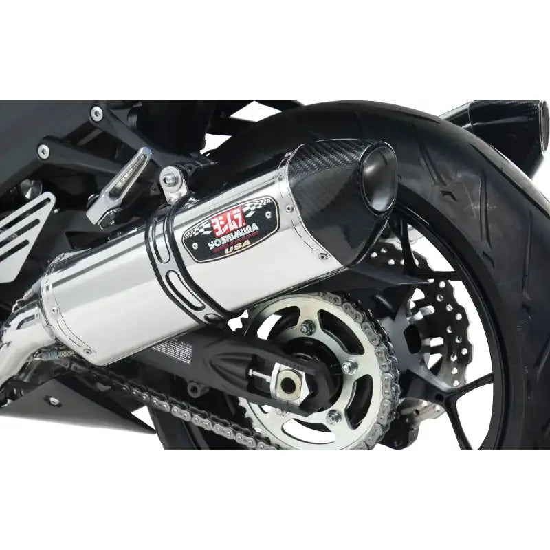 YOSHIMURA Exhaust Race R 77 Slip On Ss Ss Cf Dual for Powersports