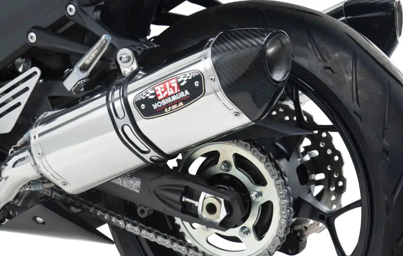 YOSHIMURA Exhaust Race R 77 Slip On Ss Ss Cf Dual for Powersports